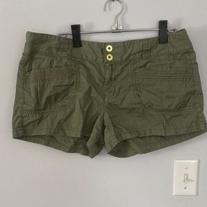 Express Army Green Shorts